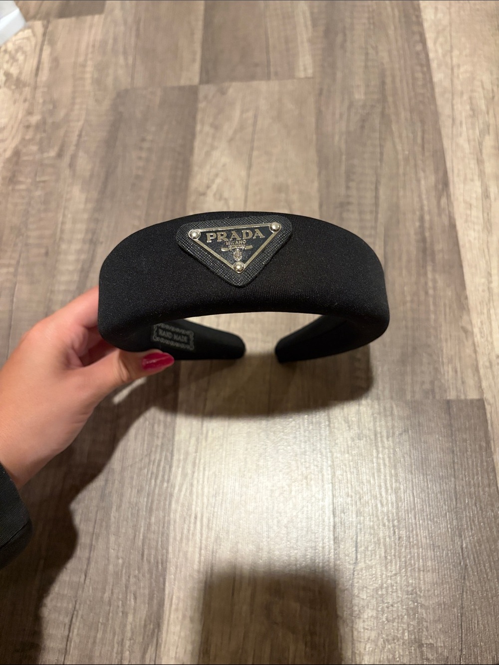 Upcycled Prada Headband